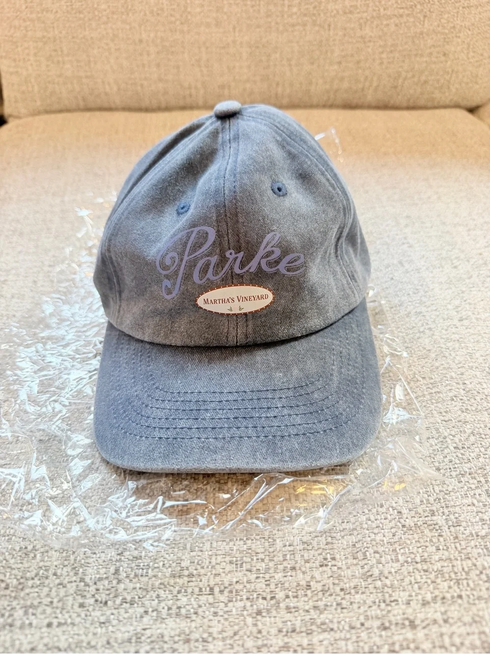 Parke x Martha's Vineyard Baseball Cap washed navy limited edition NIB